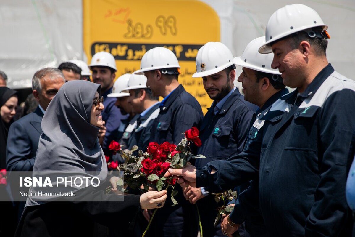 نشست خبری سخنگوی دولت در نیروگاه برق آلستوم (+عکس)